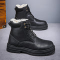 Hommes Chaud hiver Western Bottes de cowboy avec une grosse semelle dans un style rétro