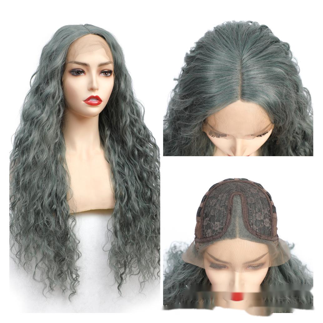 Hotte de cheveux bouclée longue fibre chimique