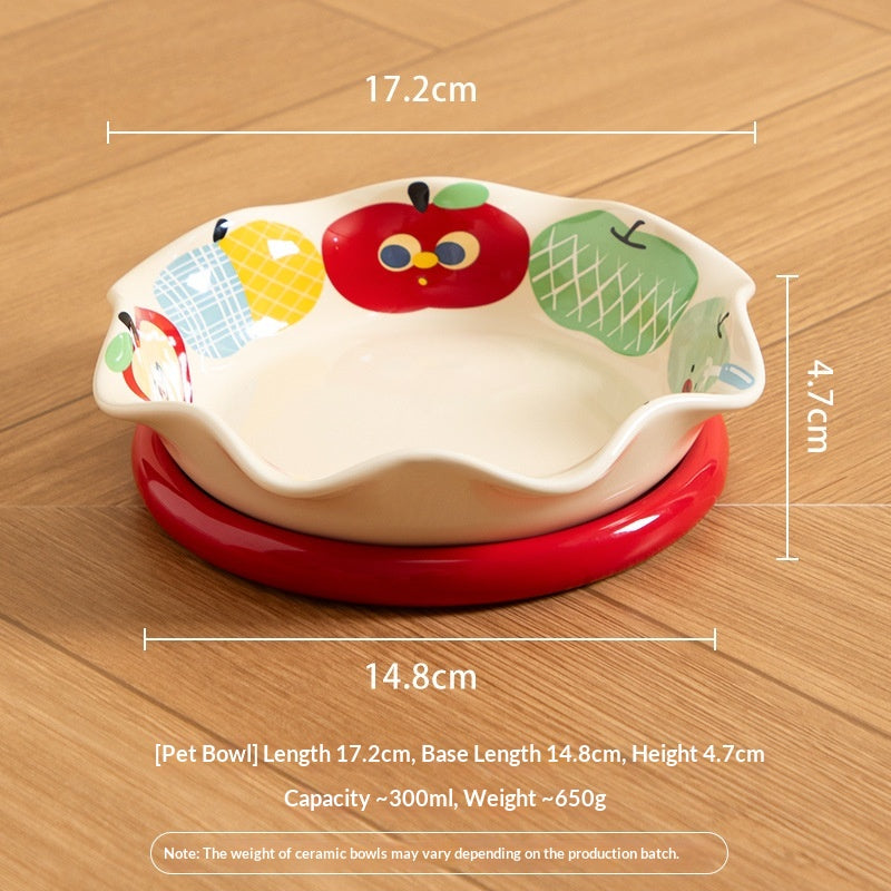 Cartoon Céramique Pet Bowl