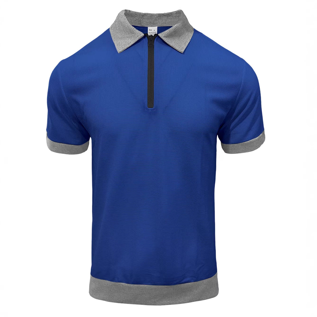 Polo homme demi-zip Polo avec collier et manches courtes
