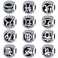 12 Accessoires de perles de signe zodiac pour bracelets bricolage