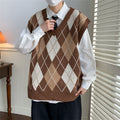 Pull-over Vest Vest Sweater à col V pour homme