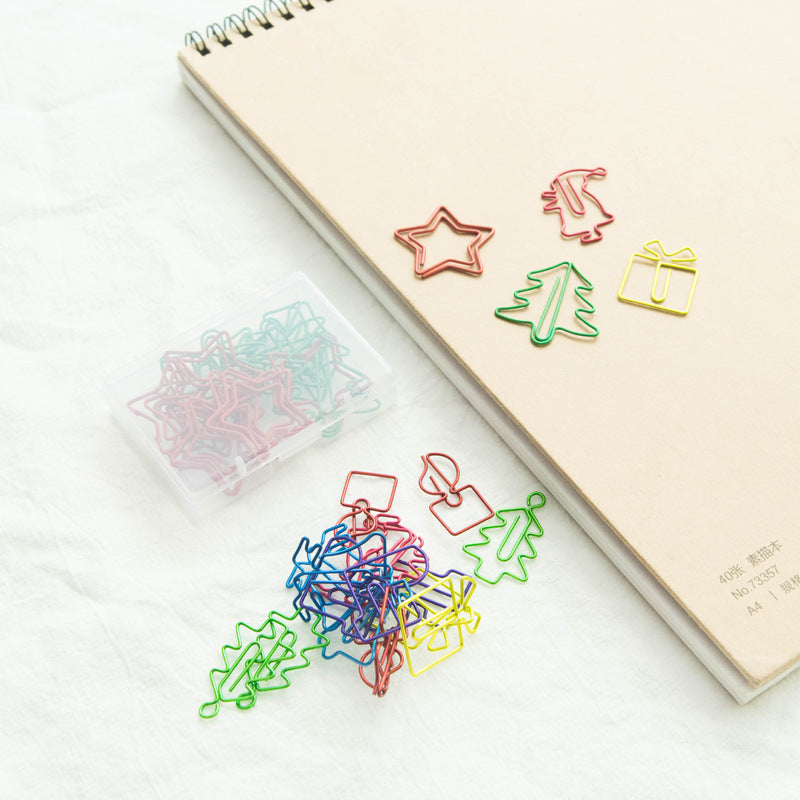 Noël Creative spécial en forme de clips de papier couleur 18 pièces