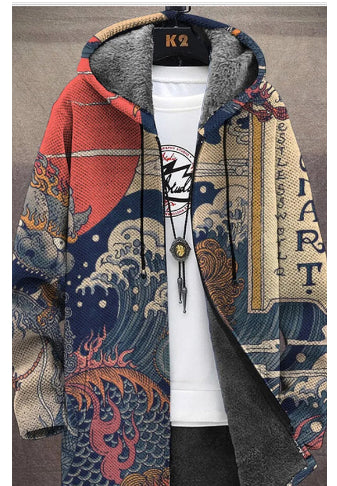 Cardigan à capuche épais vêtements d'hiver