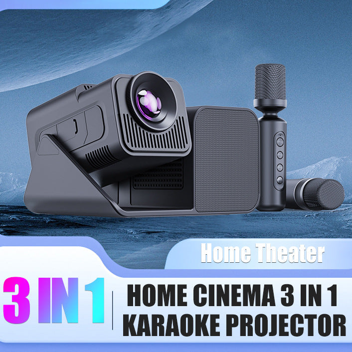 Projecteur de chant de karaoké avec microphone