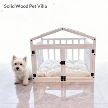Maison intérieure pour chiens en bois massif