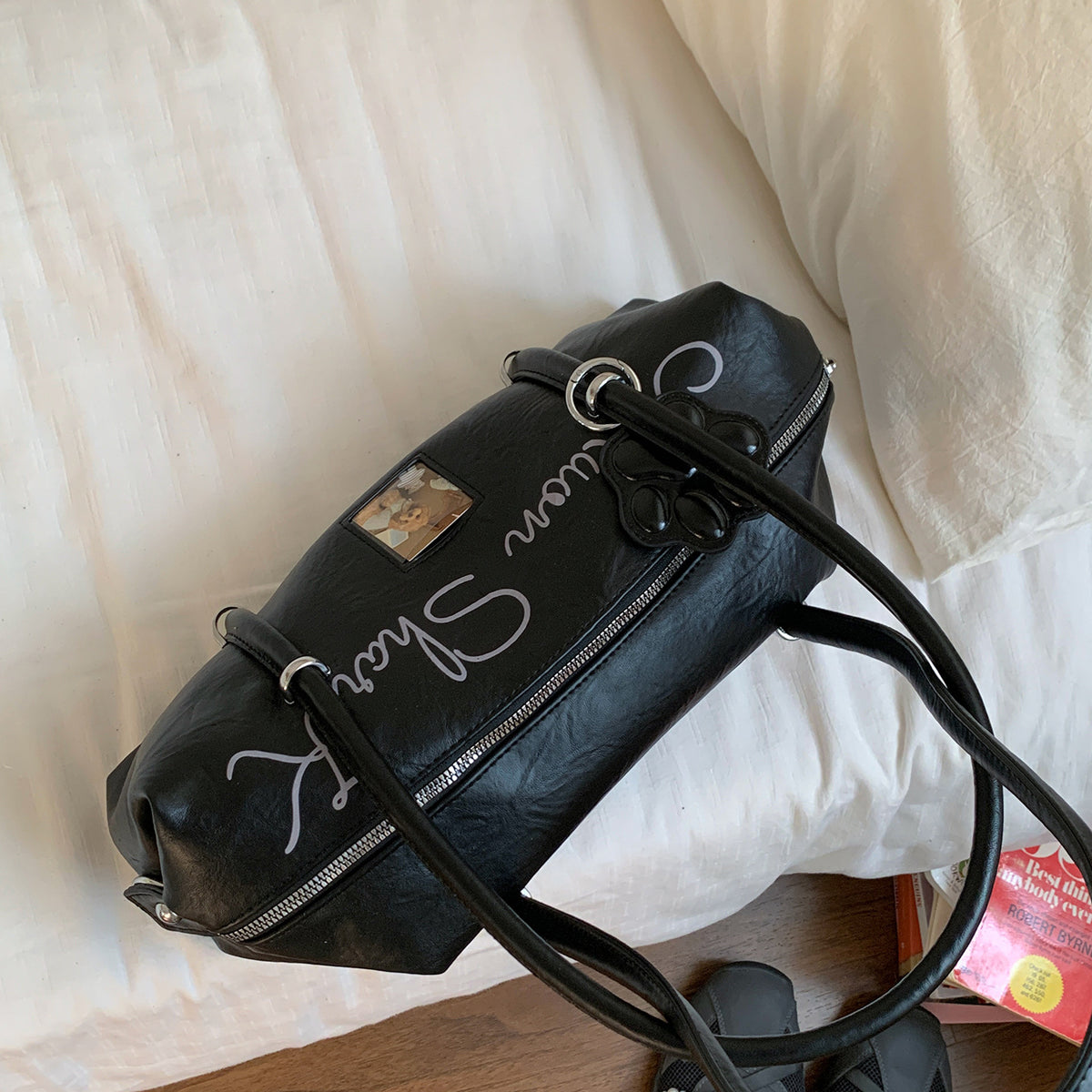 Sac sous-armé pour femmes avec impression de lettre