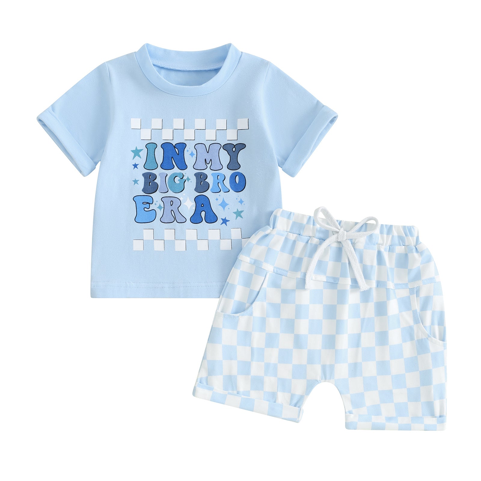 Garçons d'été manches courtes et shorts ensemble de deux pièces