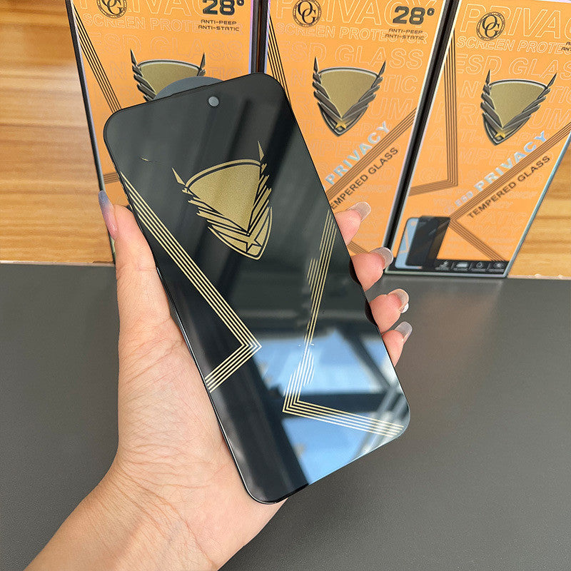 Anti-peep Film HD 8 Protecteur d'écran en verre 12pro trempé pour téléphone portable