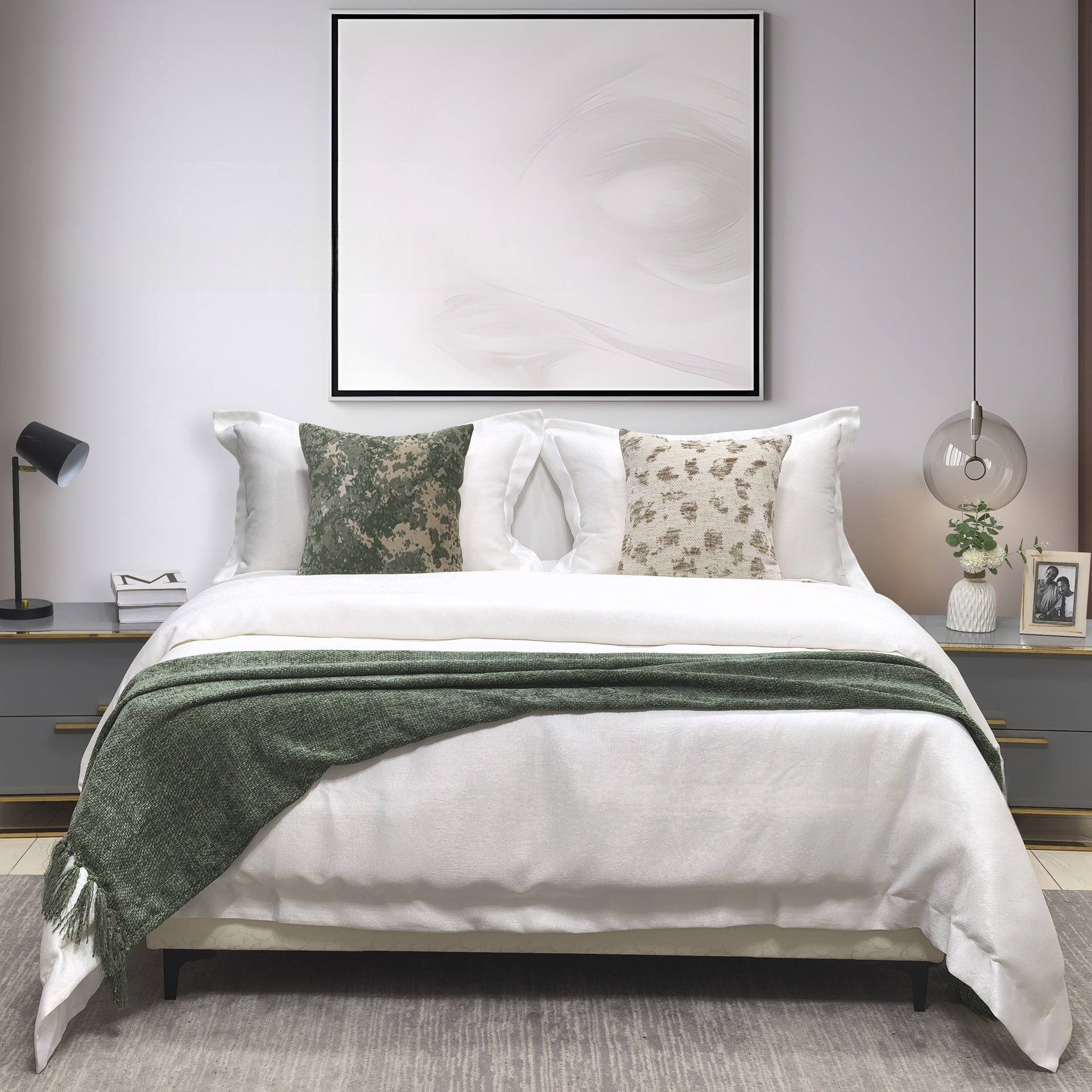 Model Apartment Soft Furnishings Literie et Meubles Showroom