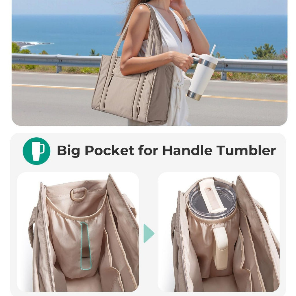 Femmes Fashionable Tote Grande capacité Minimaliste Toile Sac à épaule
