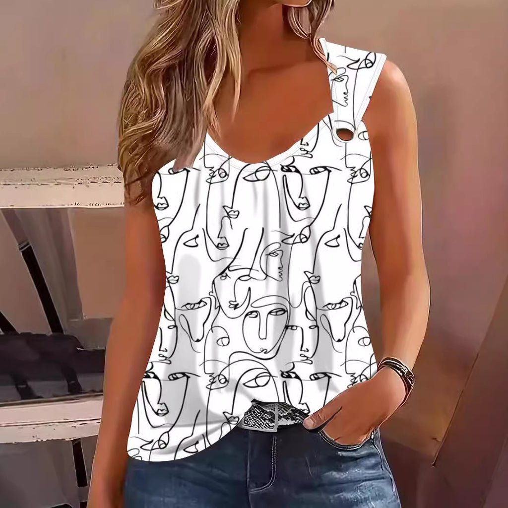 Imprimable Imprimable 3D abstrait Art Tank Top pour les femmes