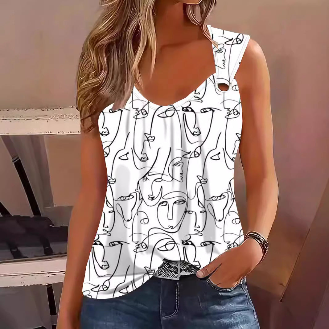 Imprimable Imprimable 3D abstrait Art Tank Top pour les femmes