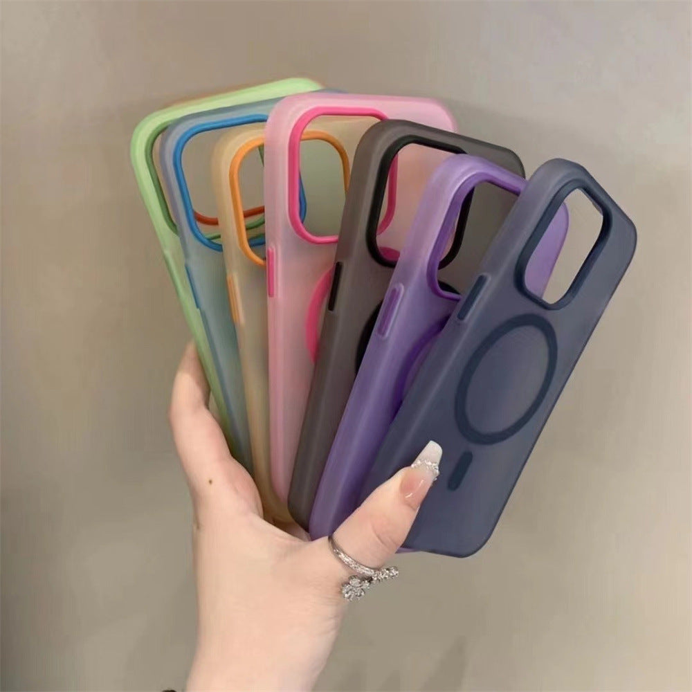 Skin Feeling Frosted Phone Case Tout inclus résistant à la chute