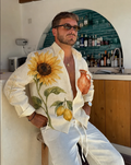 Sunflower & Lemon Print Chemise surdimensionnée