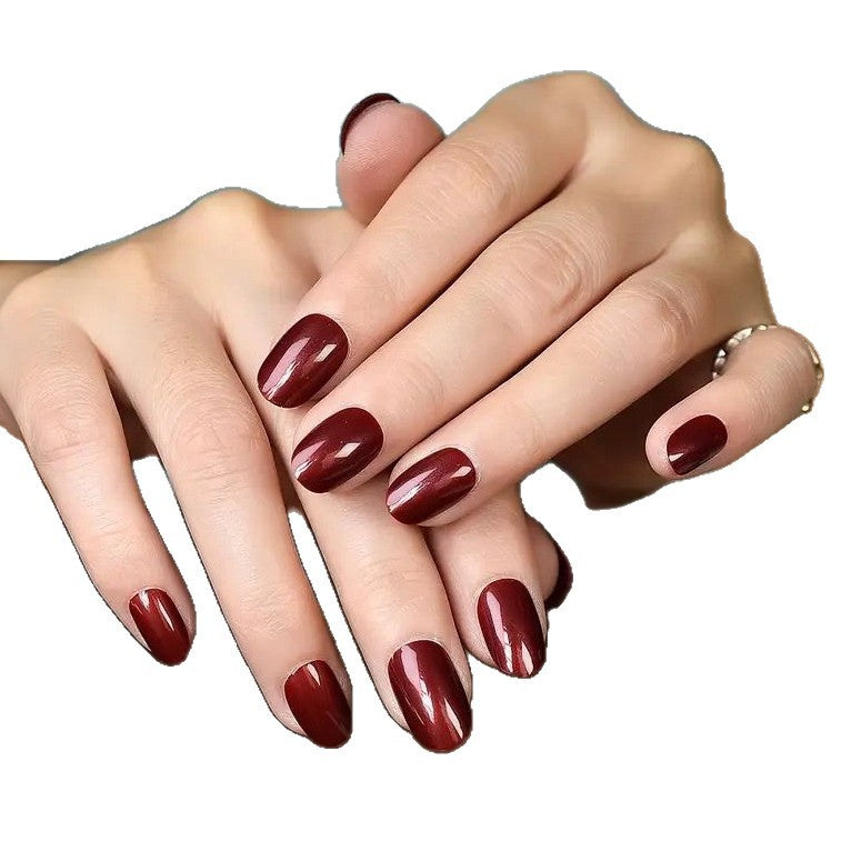 Les ongles artificiels en forme d'amandes longs de couleur solide pour femmes