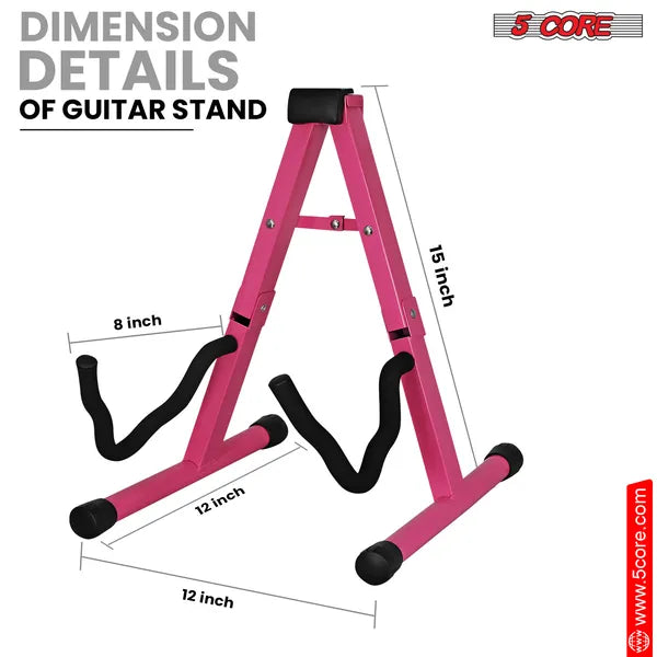 5 Core Guitar Stand Une forme Mousse bras en caoutchouc Pad pour basse électrique acoustique