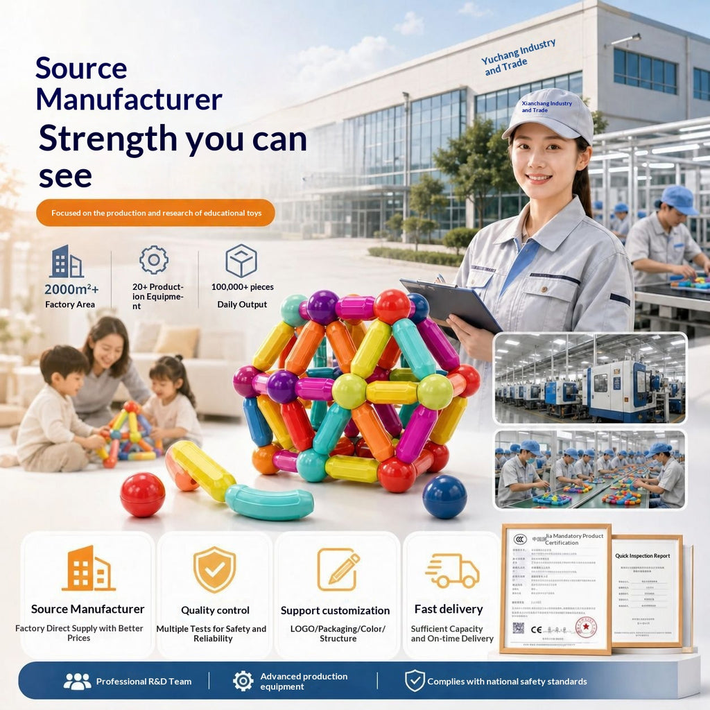 Éducation Jouet parent-enfant Apprentissage précoce Montage magnétique