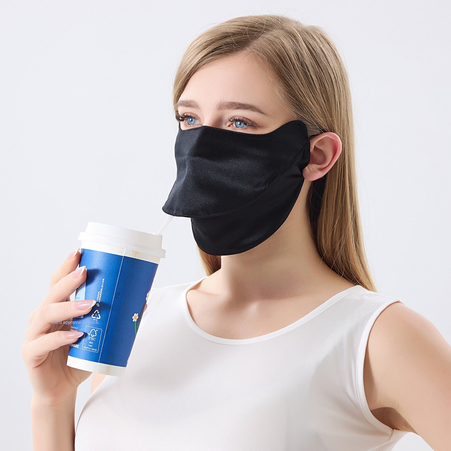 Masque de protection solaire ouvert pour les femmes