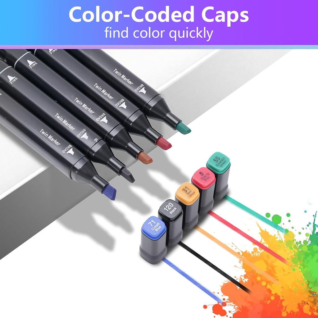 Stylos à pinceaux 100 couleurs