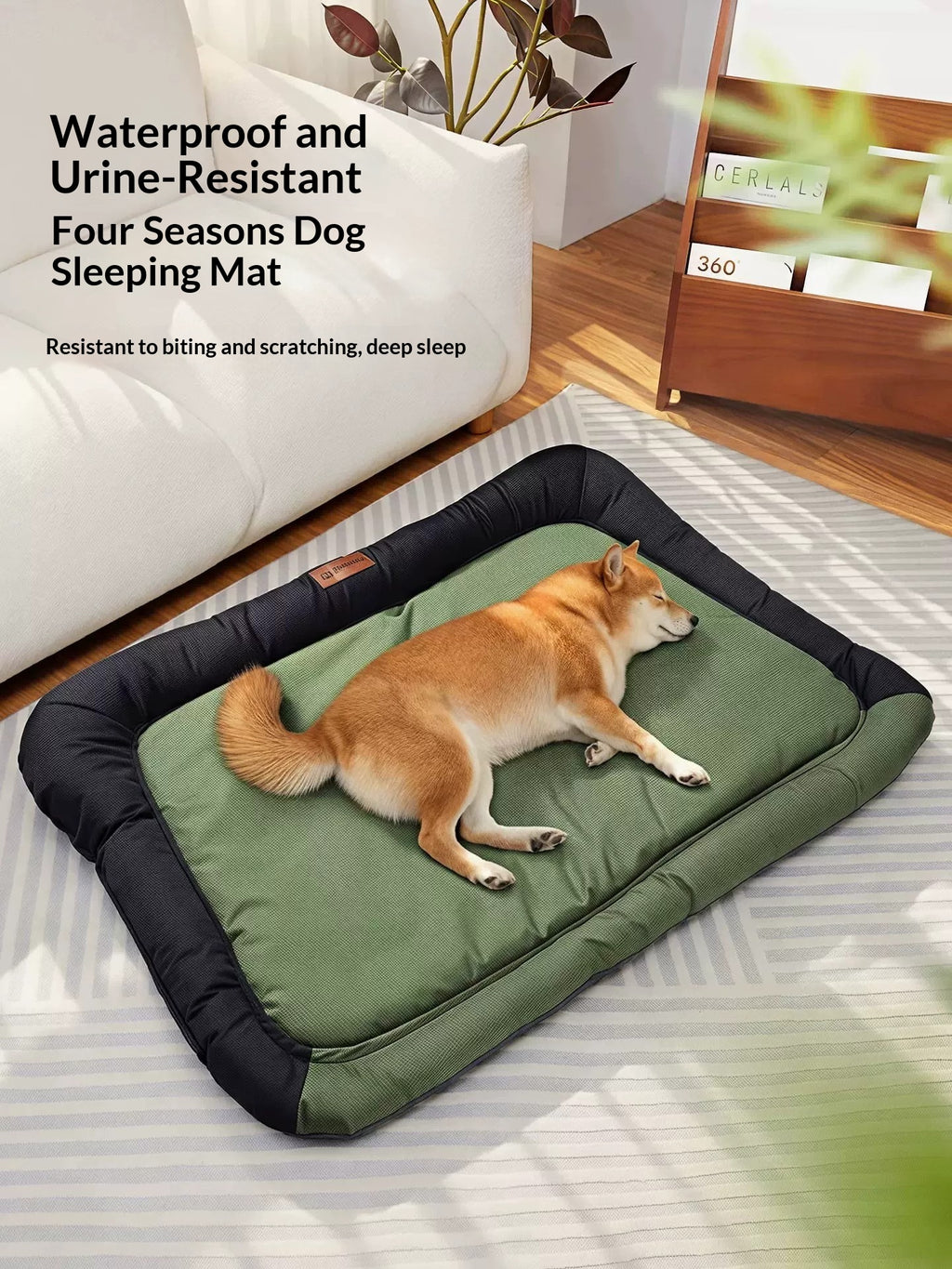 Lit pour animaux verts de l'Armée