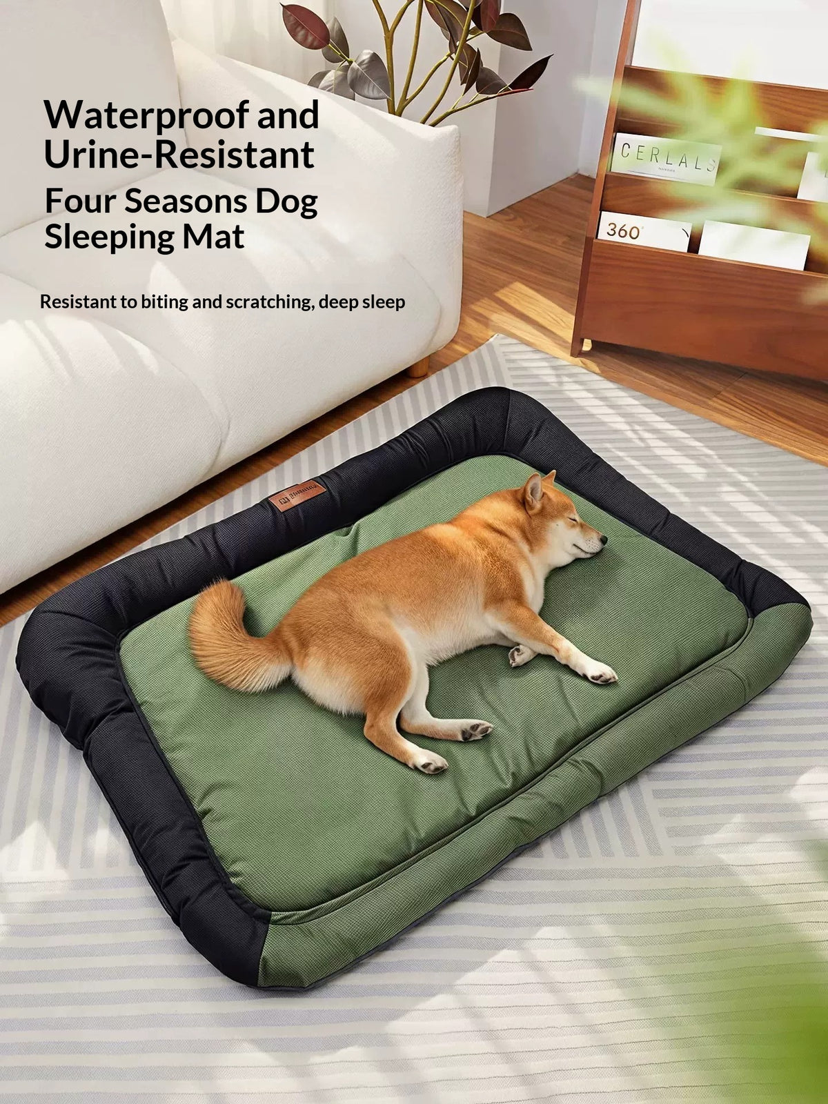 Lit pour animaux verts de l'Armée