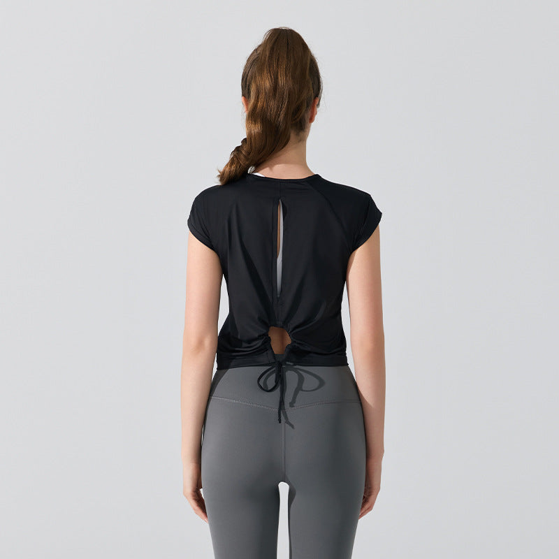 Femmes Blouse à manches courtes Haut sport