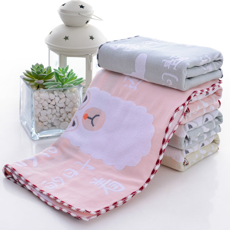 Pure cotton towel for home use, soft and highly absorbent