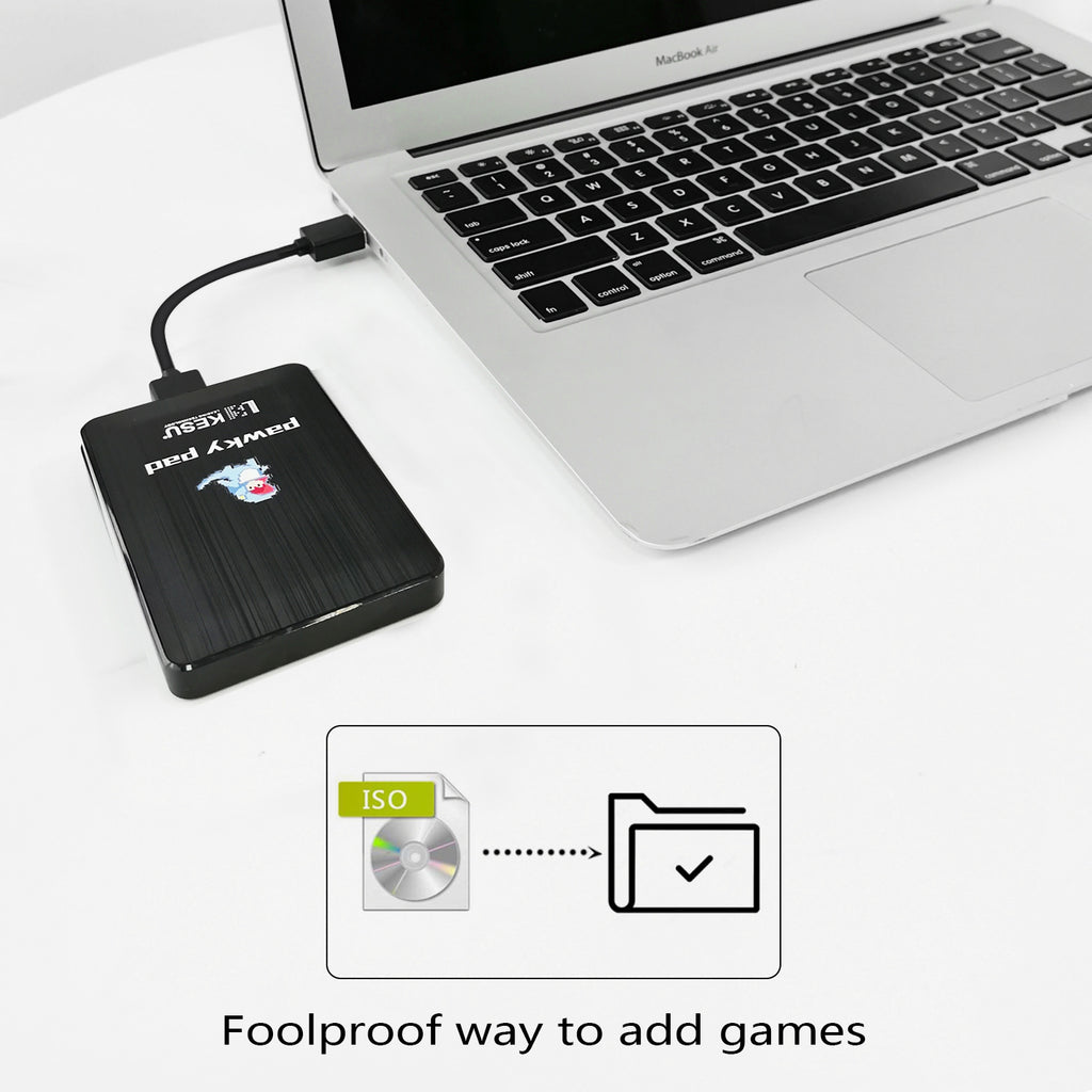 Prise de disque dur mobile externe et jouer