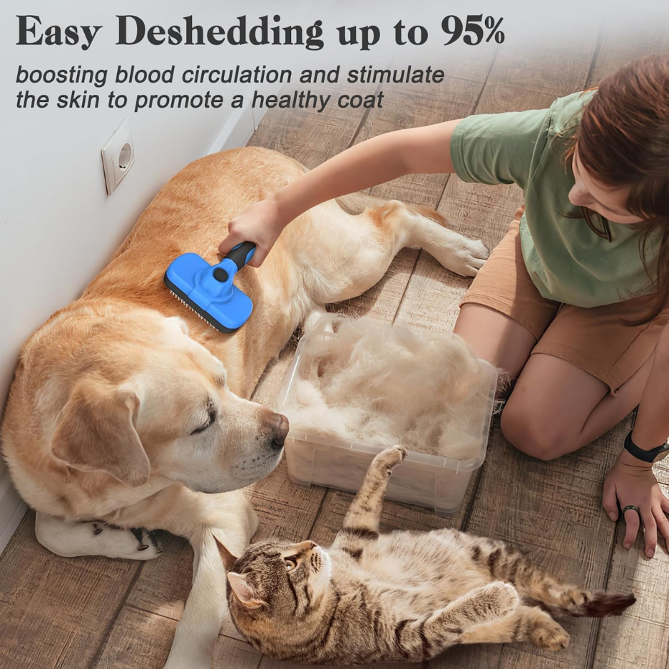 Swihauk auto-nettoyage Brush Slicker Skin Friendly Deshedding Grooming Tool pour chiens Chats S