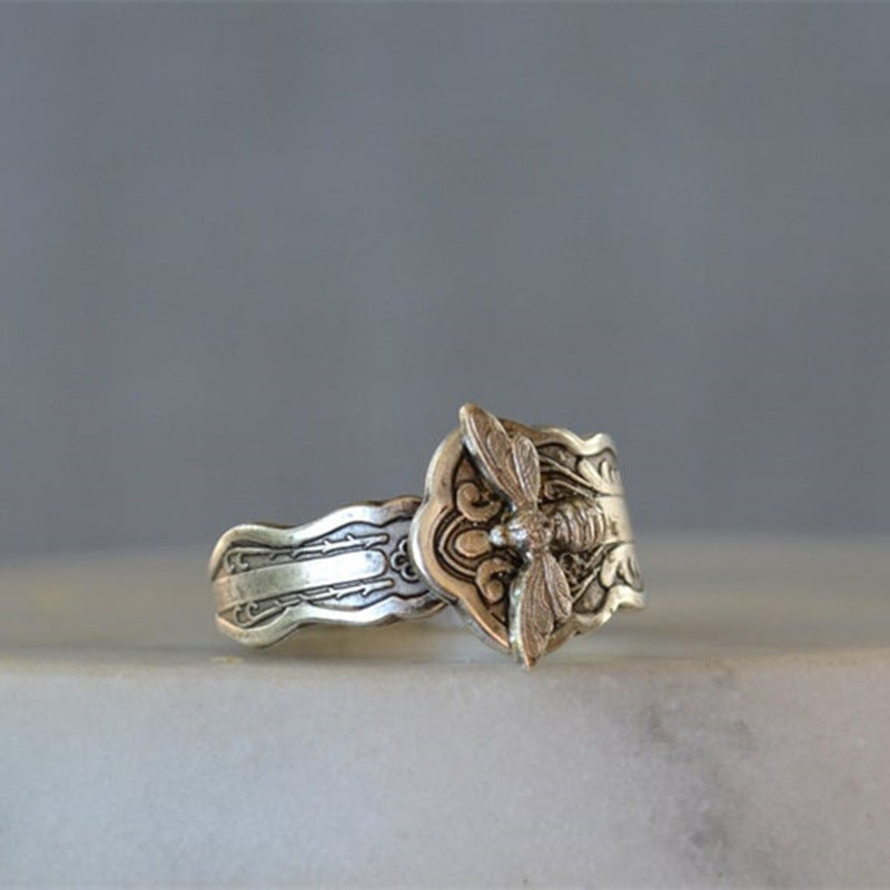 Alliage Dragonfly Anneau animal bague