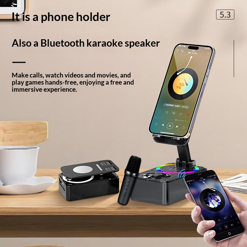 Bureau Live Streaming Stand Haut-parleur Bluetooth multifonctionnel 3-en-1