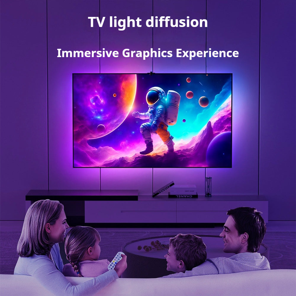 TV Même écran Ambiance Lumière Écran intelligent Lien lumineux synchrone Lumière intelligente colorée