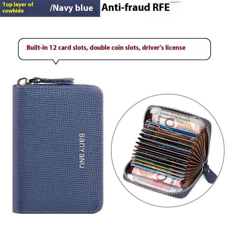 Porte-cartes Guangzhou Banyanu en cuir femme
