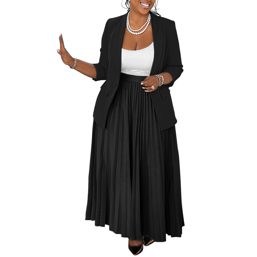 N8066 Amazon Commerce extérieur Mode Femmes Casual Business Porter la jupe plissée pour femmes