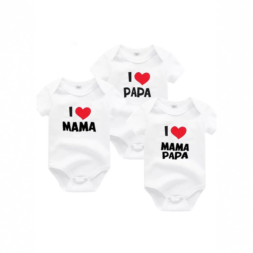 Onesie imprimées en coton nouveau-né