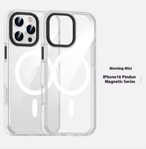Cas de téléphone magnétique transparent approprié pour le boîtier anti-retour