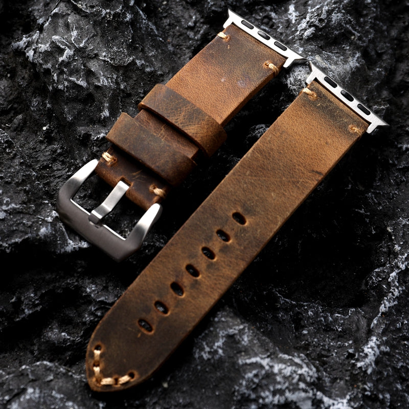Bracelet en cuir de vache épaissé fait à la main avec bande de tête