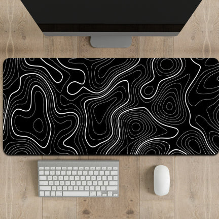 Résumé Rationalisé Ligne-pattern Non-dérapant Grande Mouse Pad