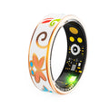 Acier inoxydable Electroplating Smart Anneau Lumineux Dragon Pattern