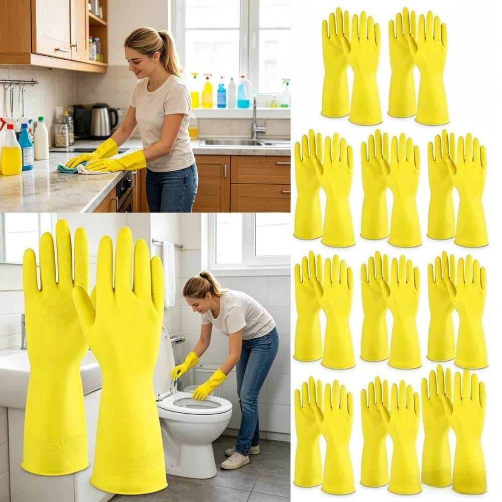 12 cleaning gloves
