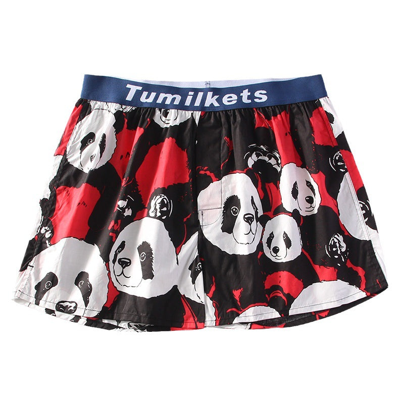 Short de boxeur imprimé homme Short de boxeur à la maison slips de boxeur en coton
