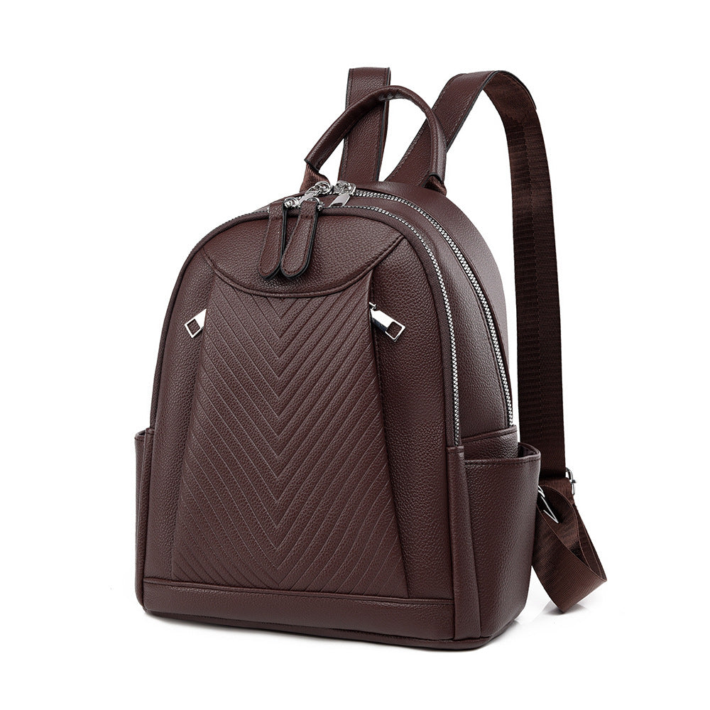 PU livre en cuir souple Ba femmes style japonais sac à dos casual pour les étudiants du collège et Tra
