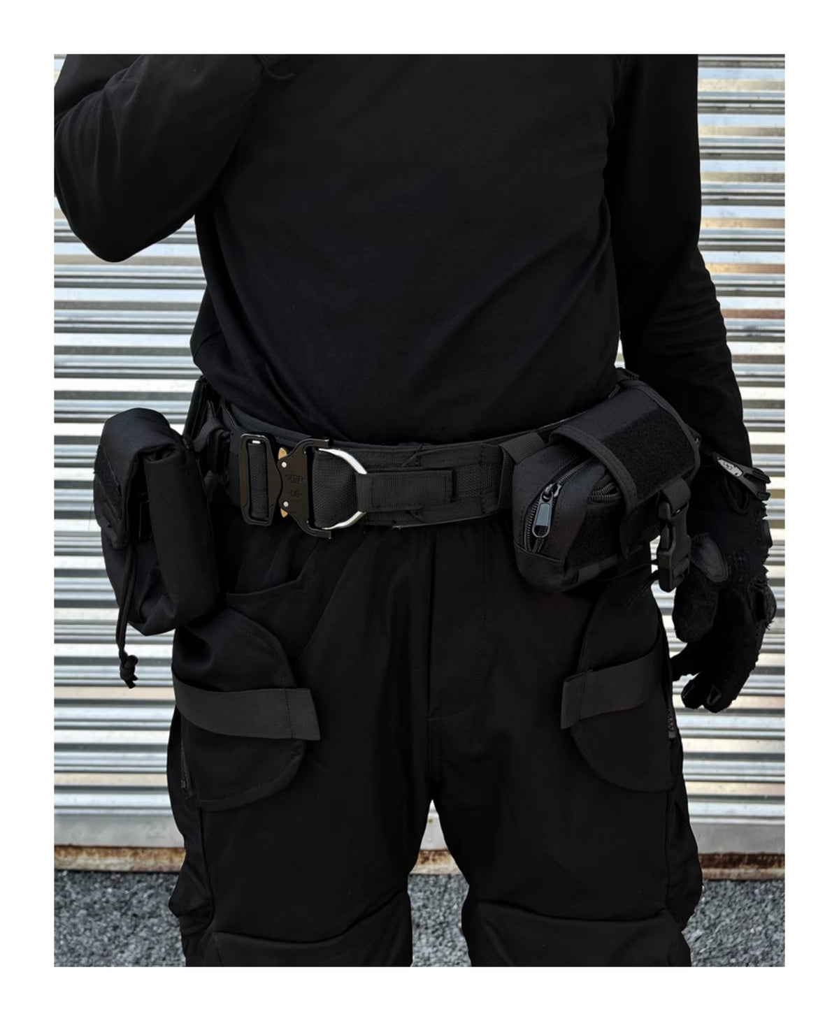 Haut de la rue Fonction Détachable Multifonctionnel Ceinture Tactique Taille sac costume
