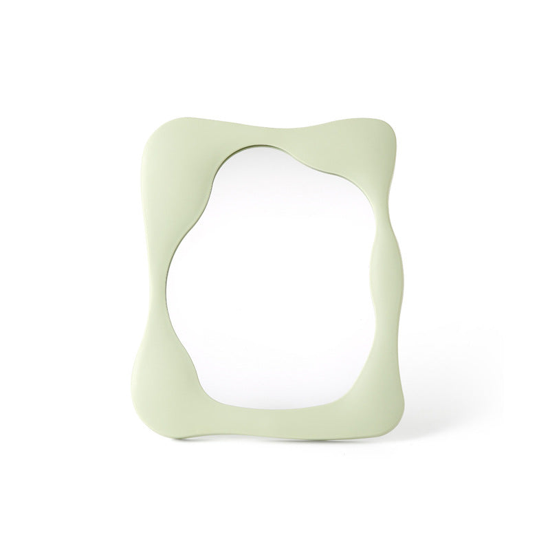 Simple en forme spéciale Salon miroir cosmétique bureau en plastique