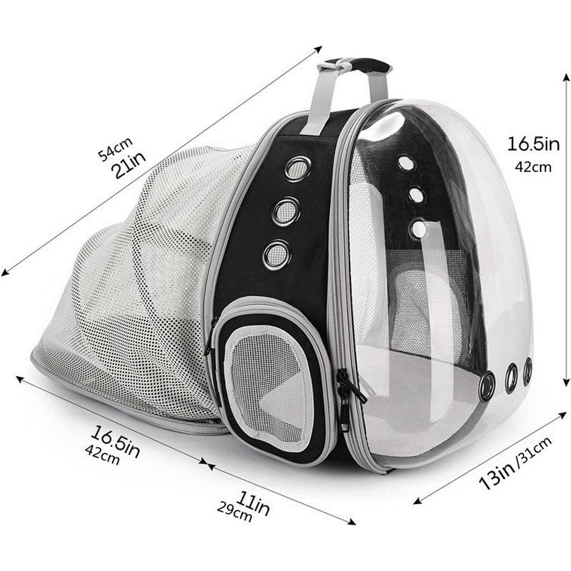 Sac à dos en mesh transparent extensible arrière