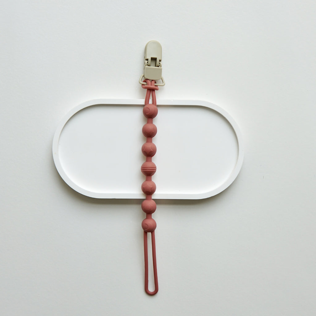 Babys All-in-one Silicone sans pores Pacifier de hêtre Clip avec chaîne anti-loss