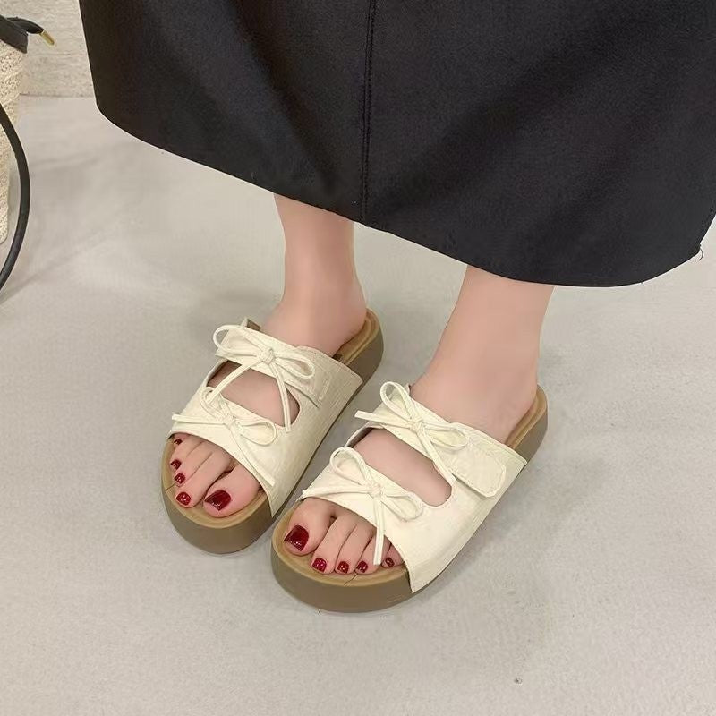 Sandales de diapositives pour femmes Sweet Double Platform