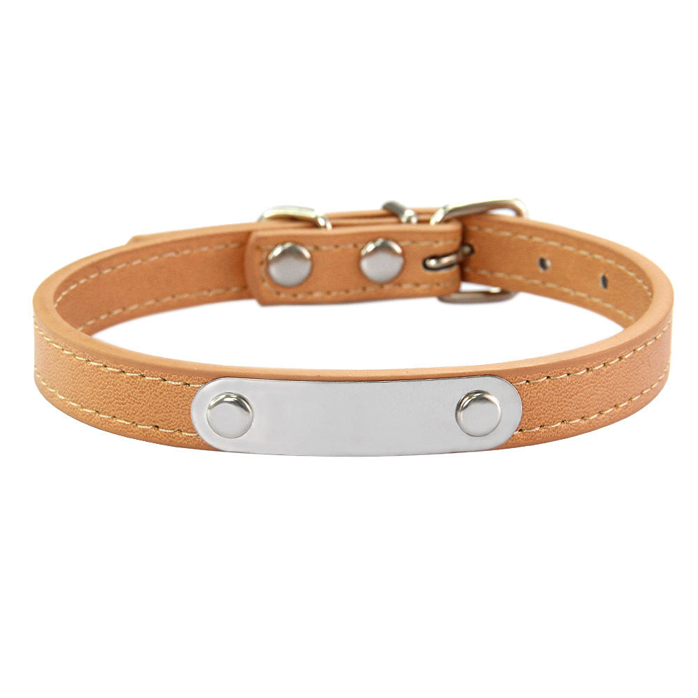Simple collier de chien lettering pour prévenir la perte