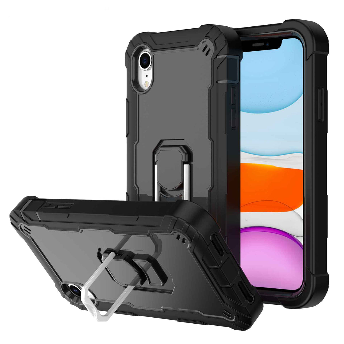 Mode simple couleur pure boîtier de téléphone en silicone